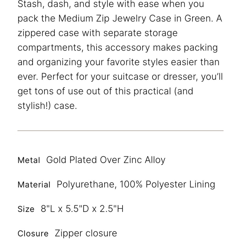 Kendra Scott Green Jewelry Case - Picture 4 of 4